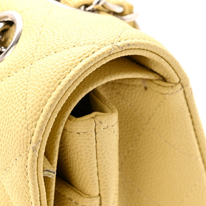 Chanel Caviar Quilted Medium Double Flap Light Yellow 12 of 12