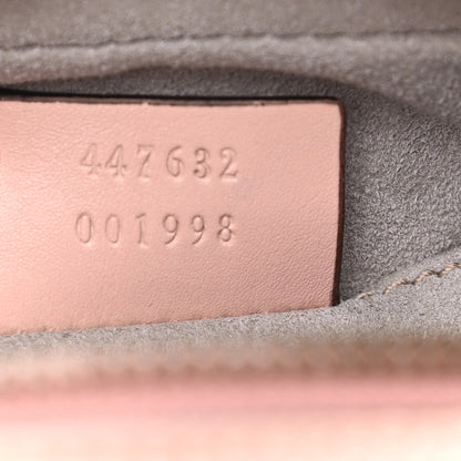 Gucci Calfskin Matelasse GucciGhost Small GG Marmont Chain Shoulder Bag Perfect Pink Rosa Ivory 6 of 10