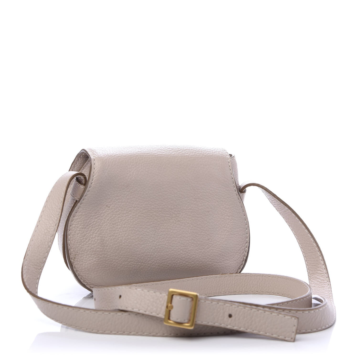 Chloe Calfskin Mini Marcie Round Crossbody Bag Abstract White 3 of 10