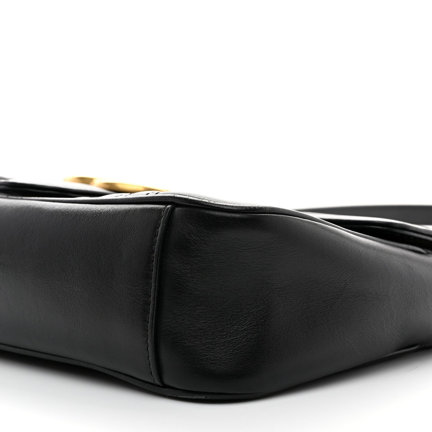 Calfskin Matelasse Small GG Marmont Shoulder Bag Black