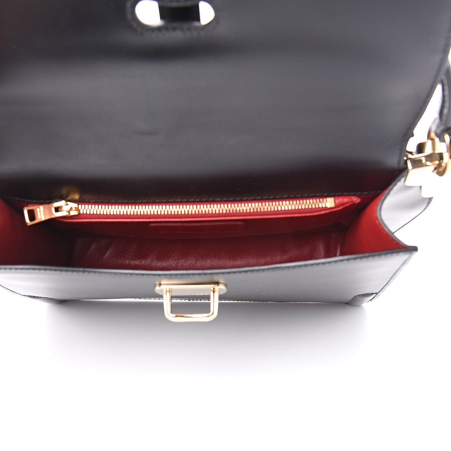 City Calfskin Belle Top Handle Bag Black