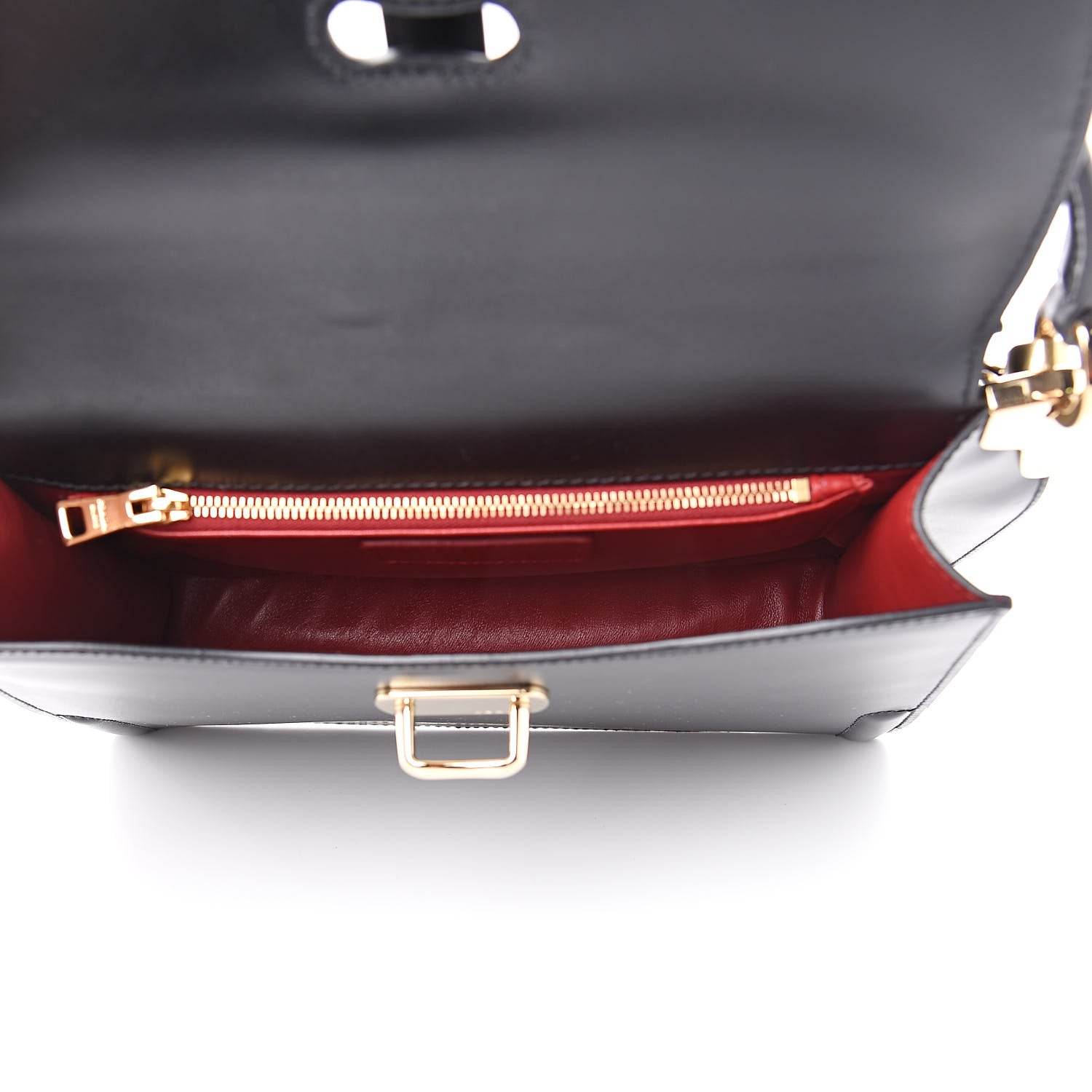 Prada City Calfskin Belle Top Handle Bag Black 5 of 9