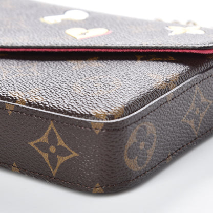 Louis Vuitton Monogram LV Love Lock Pochette Felicie Chain Wallet 9 of 9