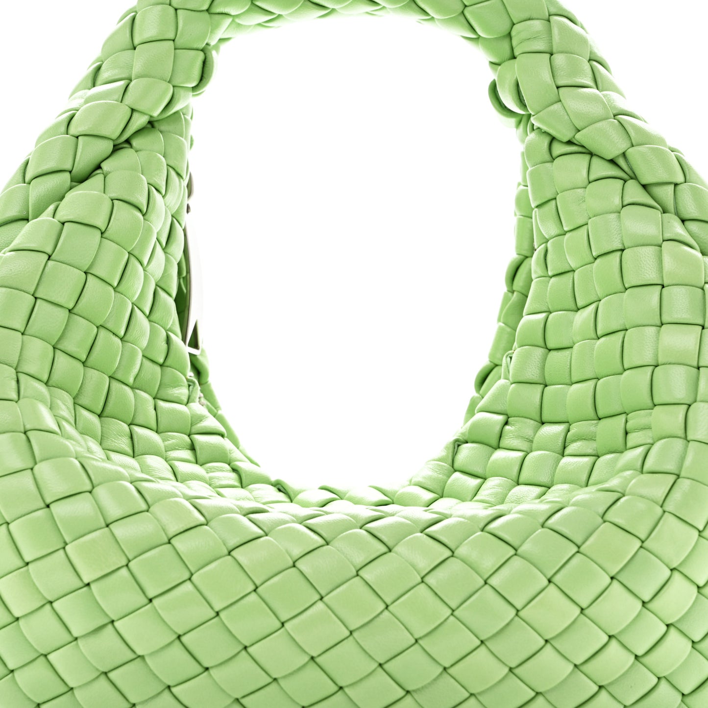 Lambskin Intrecciato Padded Mini Jodie Pistachio