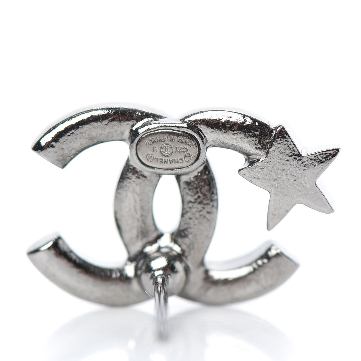 Crystal CC Starfall Earrings Silver