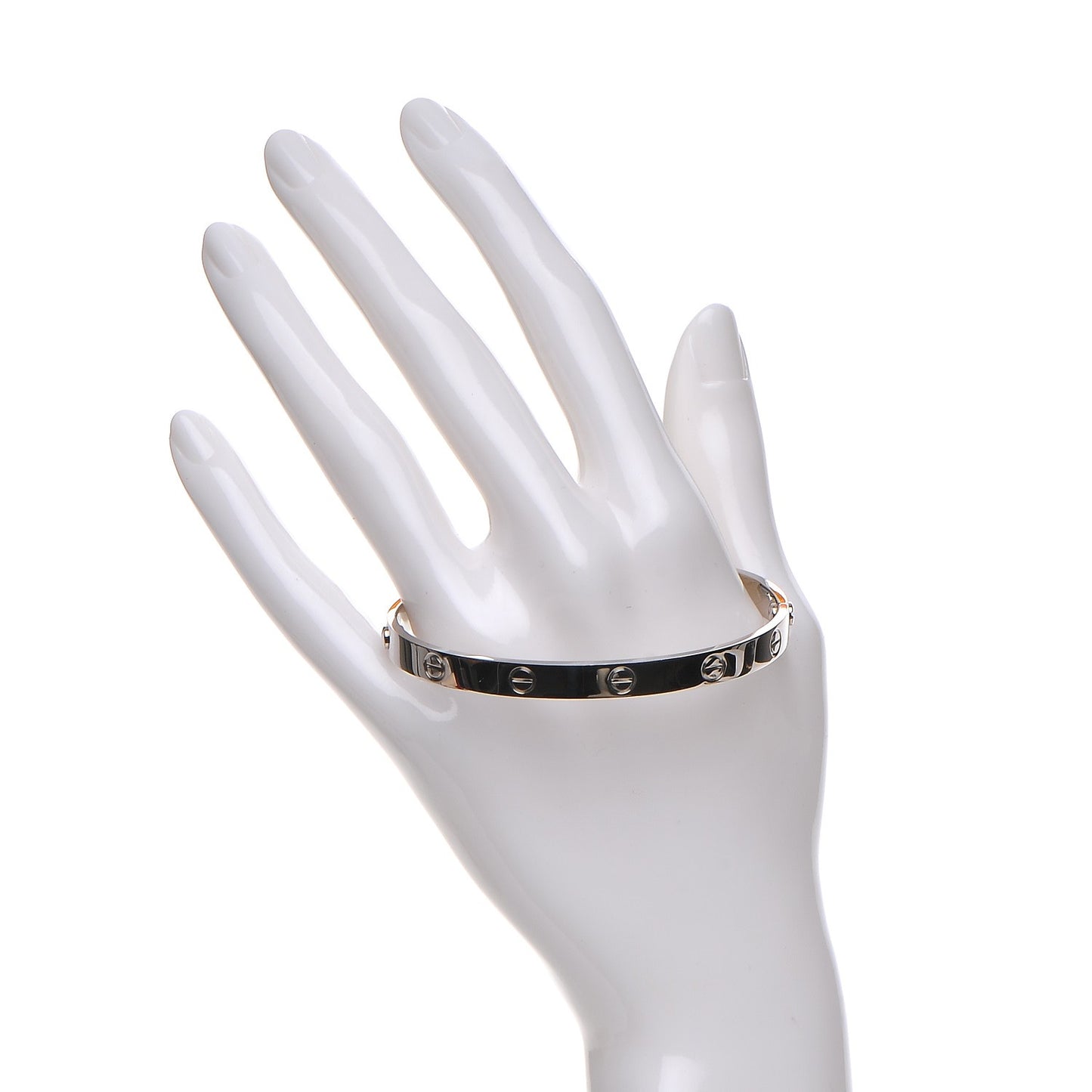 18K White Gold LOVE Bracelet 19