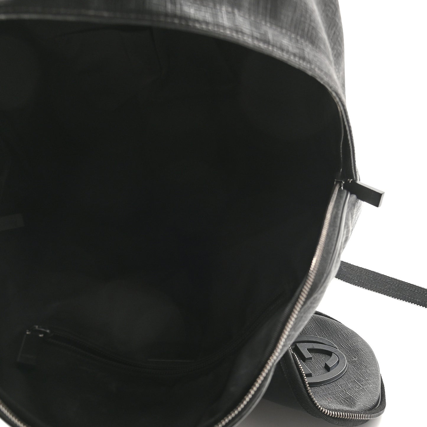 Coated Canvas Interlocking G Travel Backpack Black