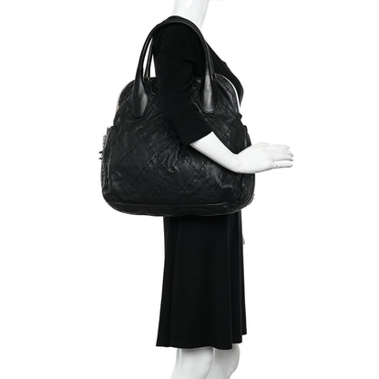 Chanel Calfskin Stitched Expandable Frame Bag Black 2 of 11