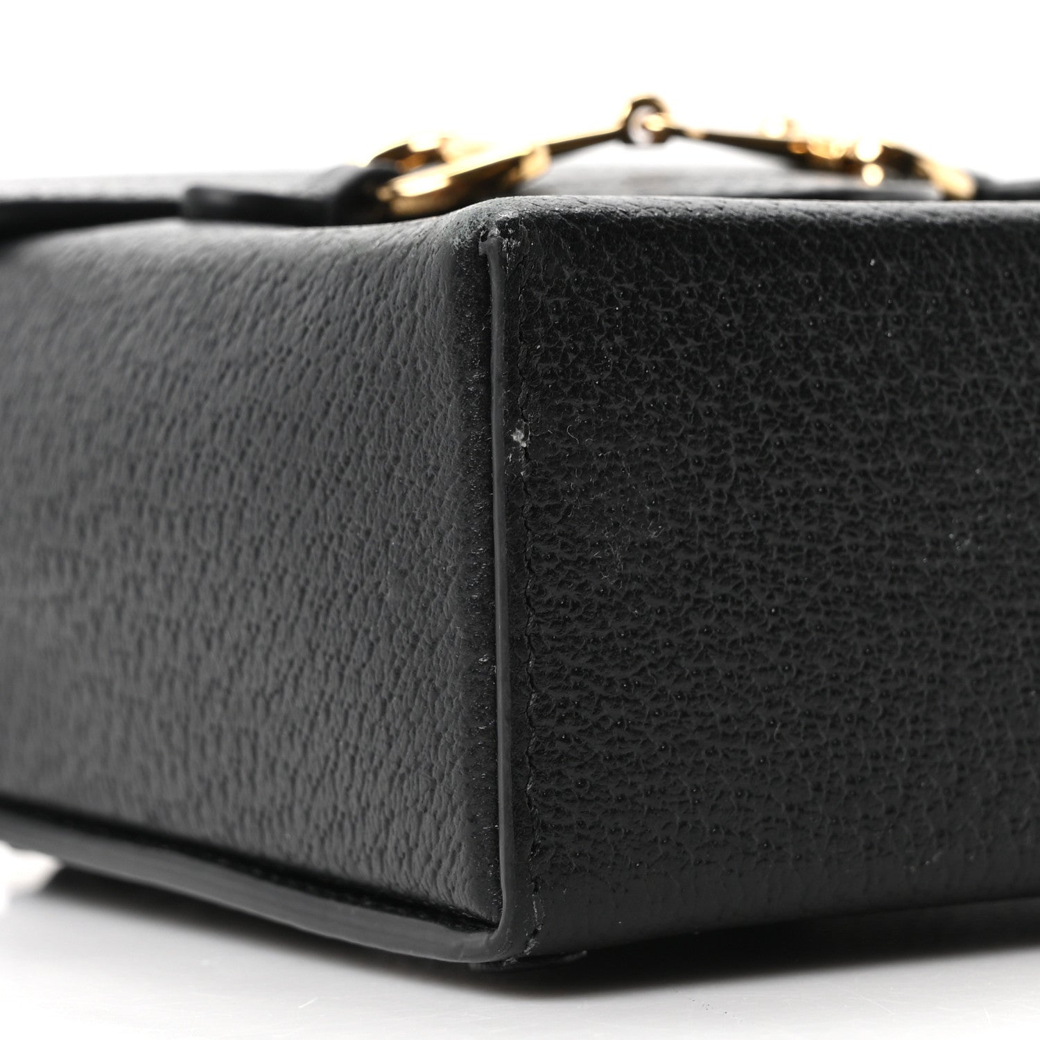 Gucci Dollar Calfskin Vertical Horsebit 1955 Crossbody Bag Black 14 of 17