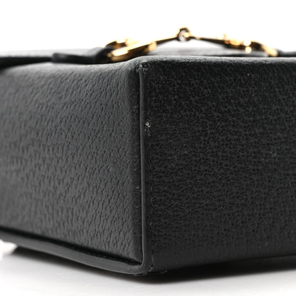 Gucci Dollar Calfskin Vertical Horsebit 1955 Crossbody Bag Black 14 of 17