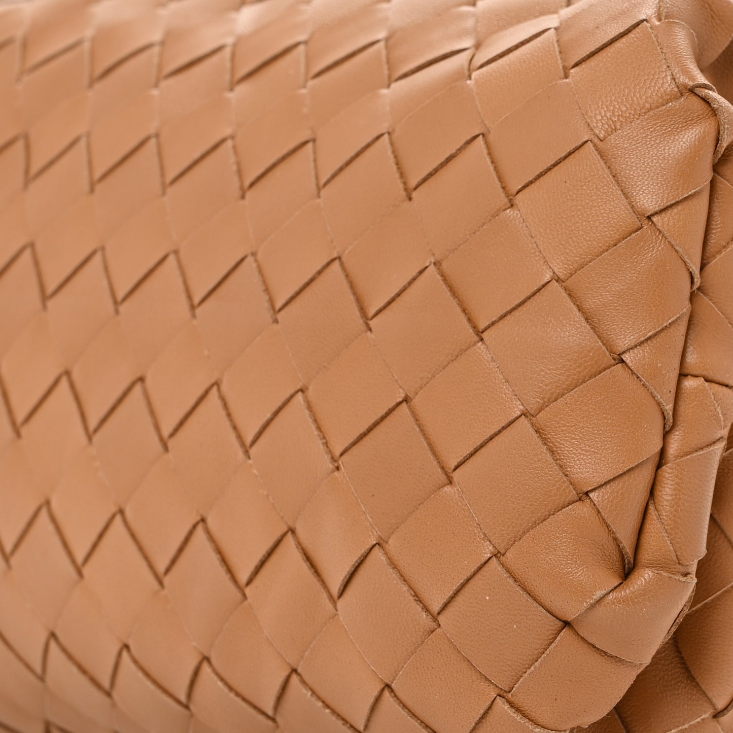 Nappa Maxi Intrecciato The Pouch Oversized Clutch Almond