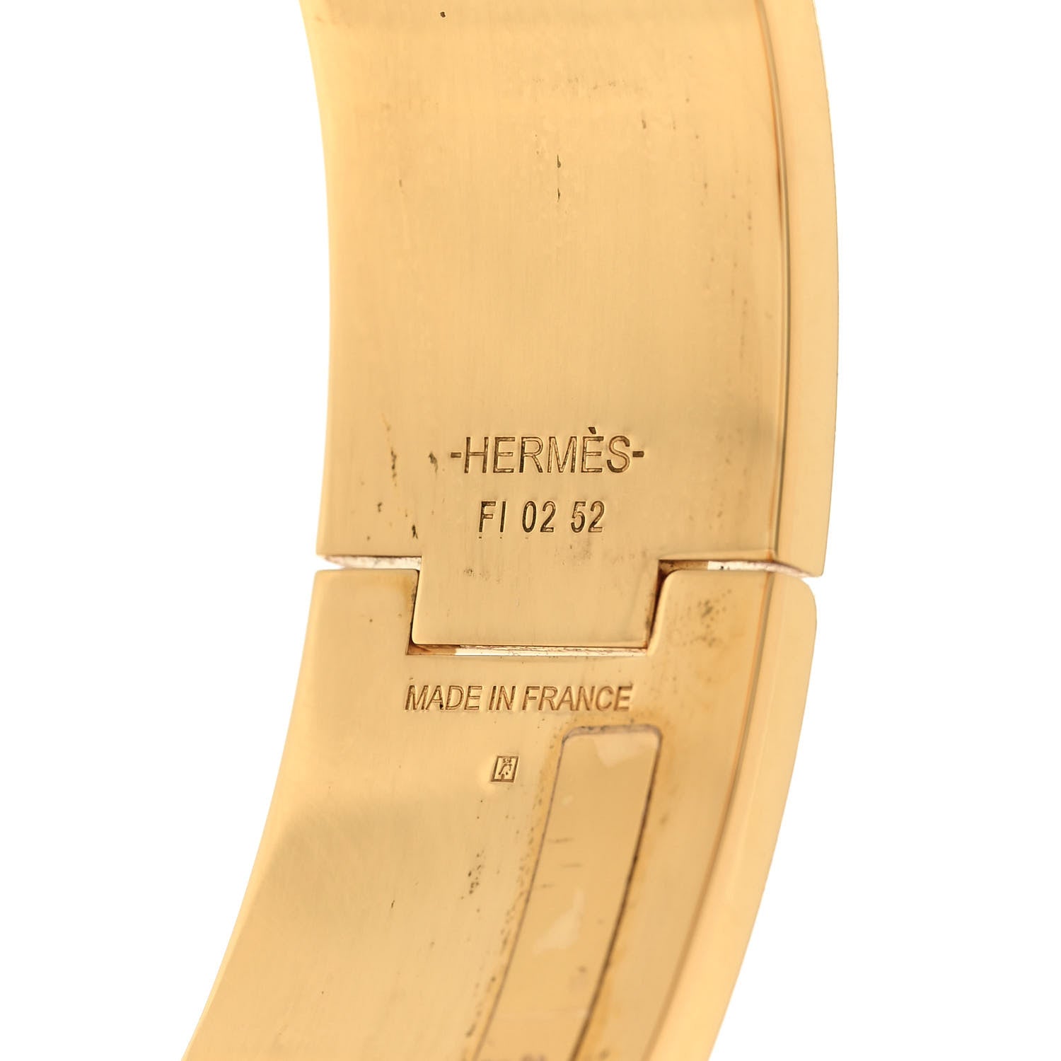 Hermes Enamel Wide Clic Clac H Bracelet GM White 4 of 5