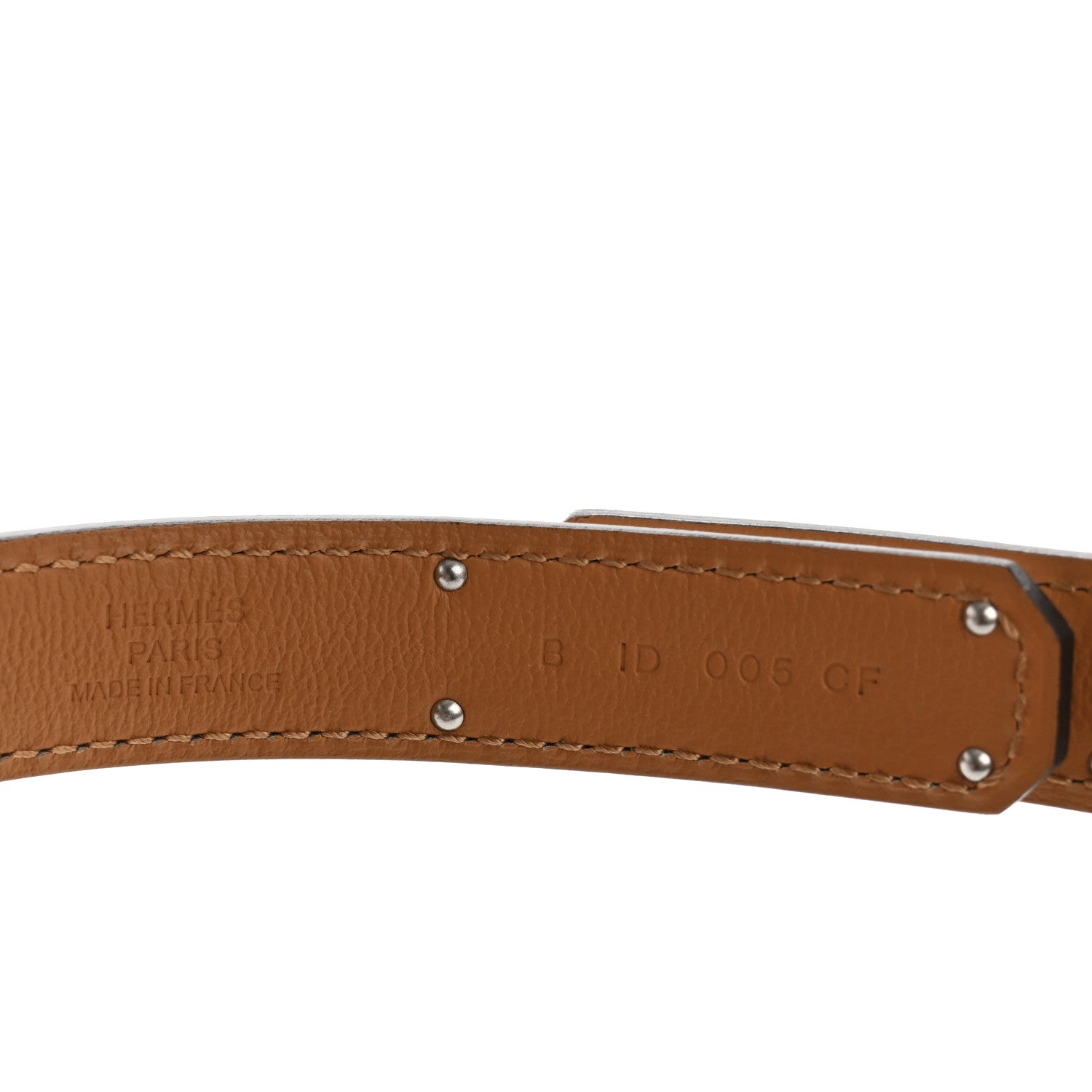 Hermes Epsom Kelly Belt New White 3 of 4