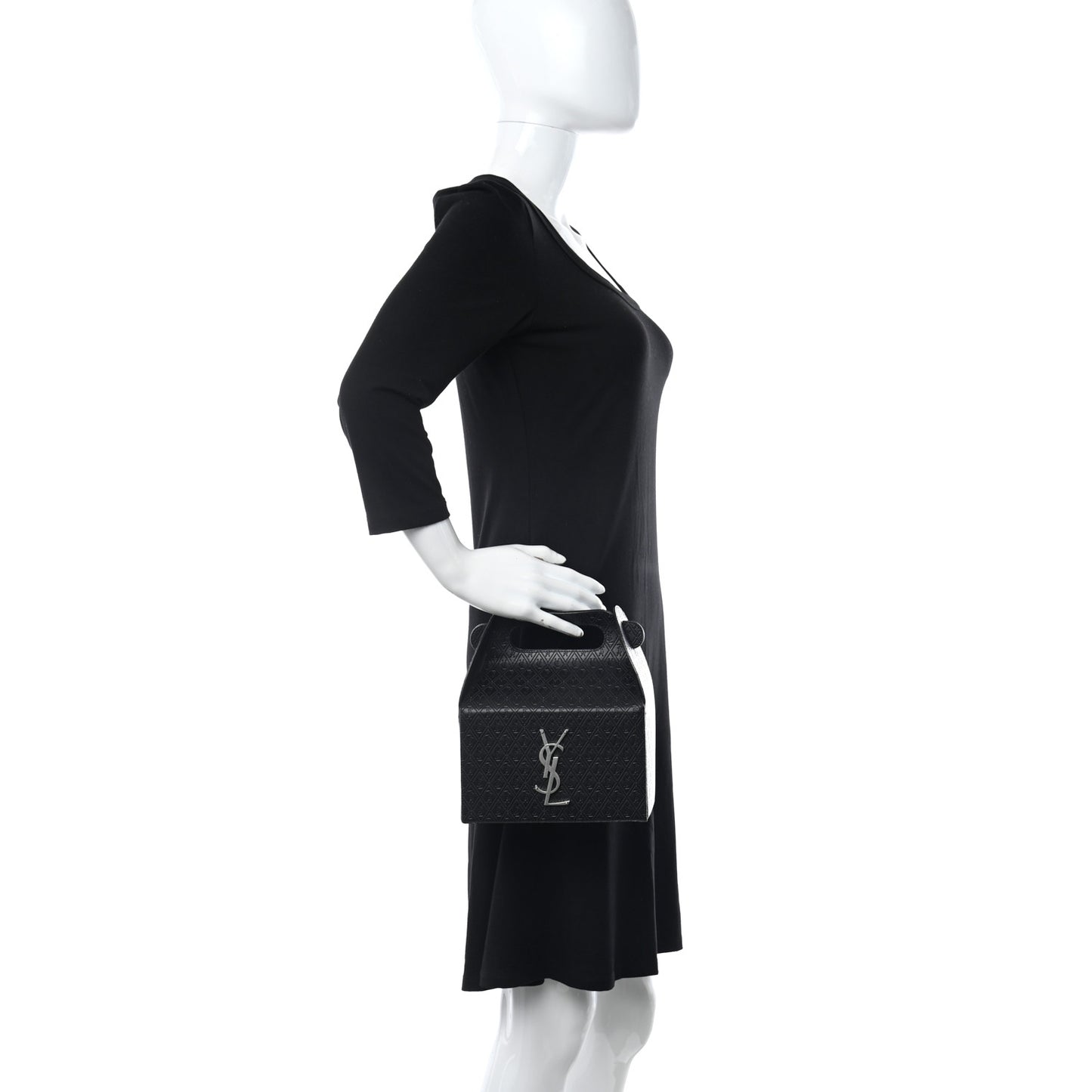 Calfskin Monogram Take Away Box Black