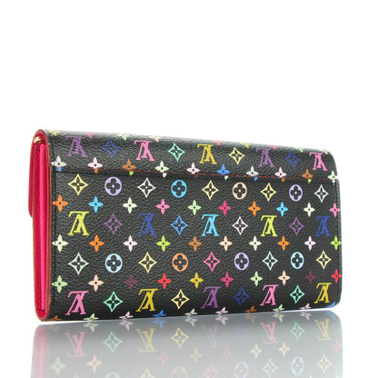Louis Vuitton Monogram Multicolor Sarah Wallet NM Black Grenade 3 of 7