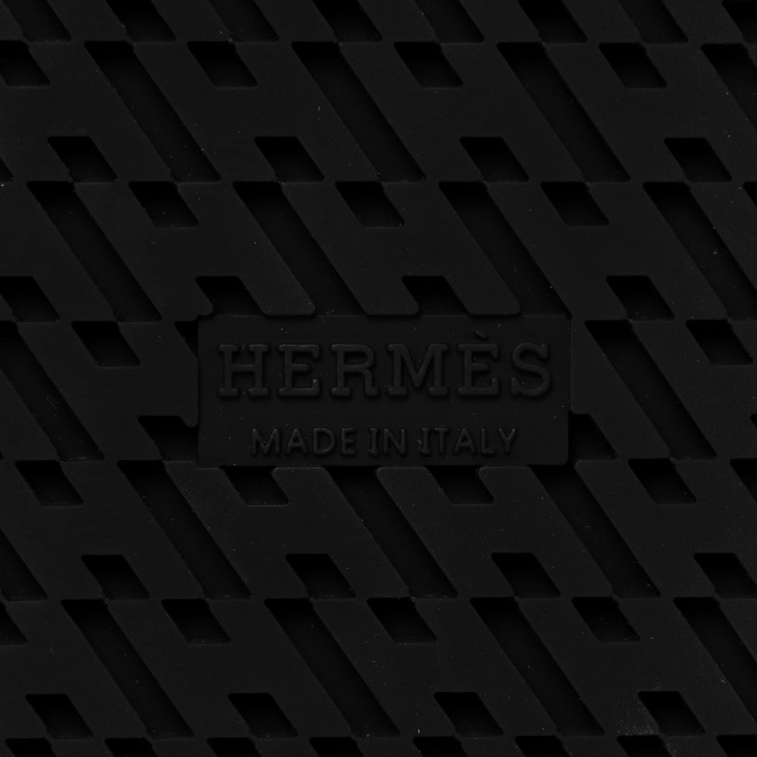 Hermes Calfskin Womens Chypre Sandals 40 Black 6 of 8