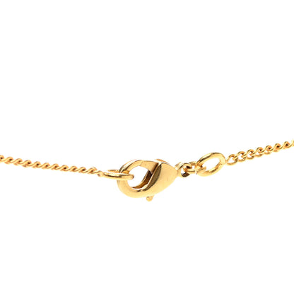 Chanel Crystal CC Pendant Necklace Gold 5 of 6