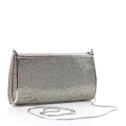 Judith Leiber Swarovski Crystal Minaudiere Clutch Silver 3 of 9