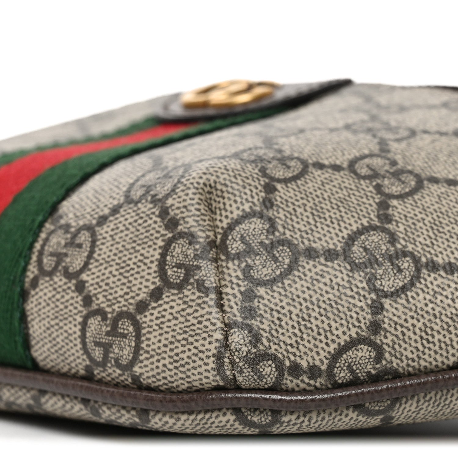 Gucci GG Supreme Monogram Web Small Ophidia Belt Bag Beige Ebony New Acero 10 of 10