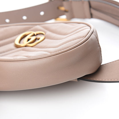 Gucci Calfskin Matelasse GG Marmont Belt Bag 85 34 Porcelain Rose 10 of 10