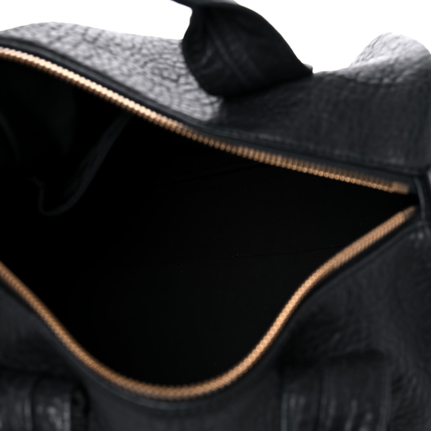 Alexander Wang Pebbled Lambskin Rocco Black Antique Brass Hardware 4 of 16