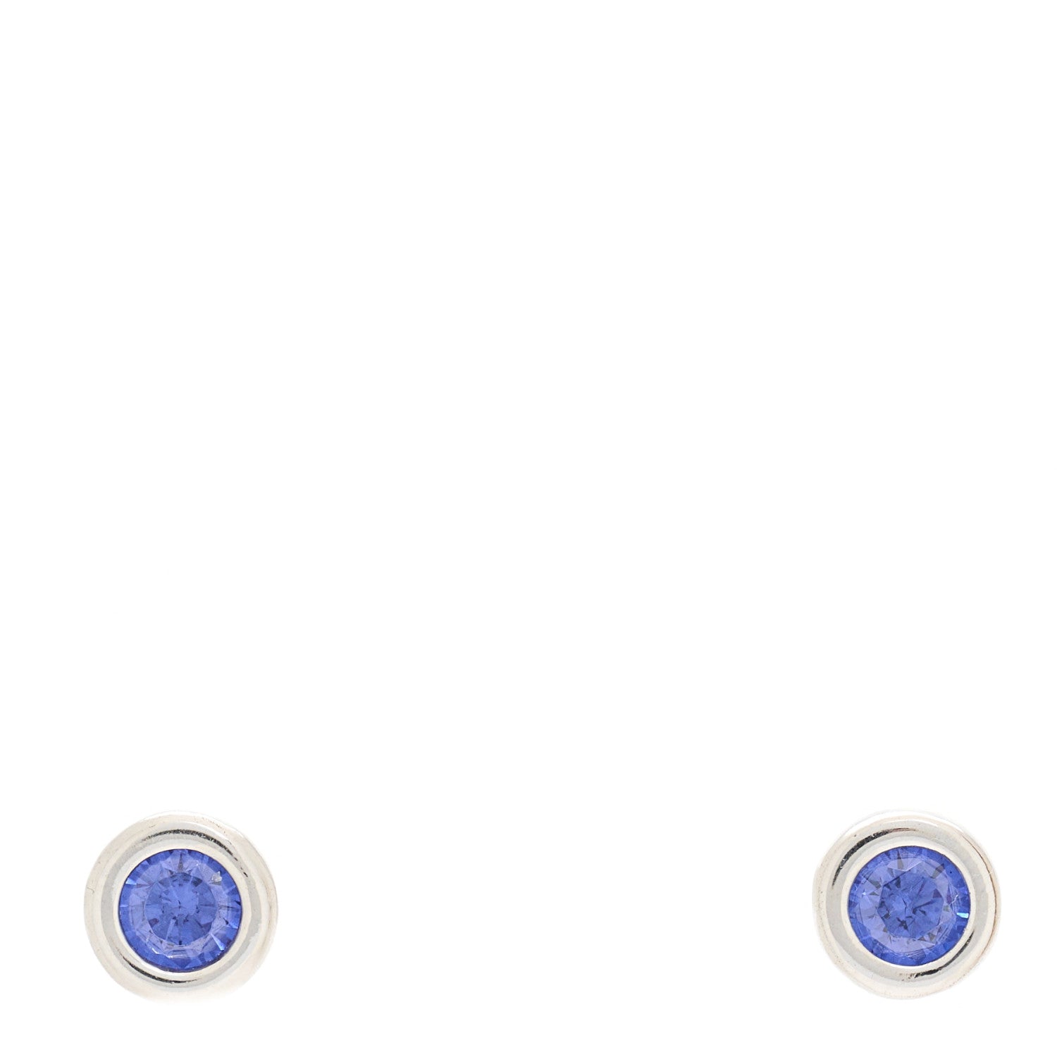 Tiffany Sterling Silver Tanzanite Color By The Yard Earrings 1 of 5