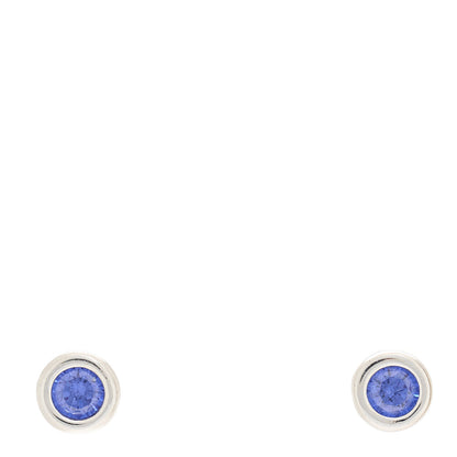 Tiffany Sterling Silver Tanzanite Color By The Yard Earrings 1 of 5