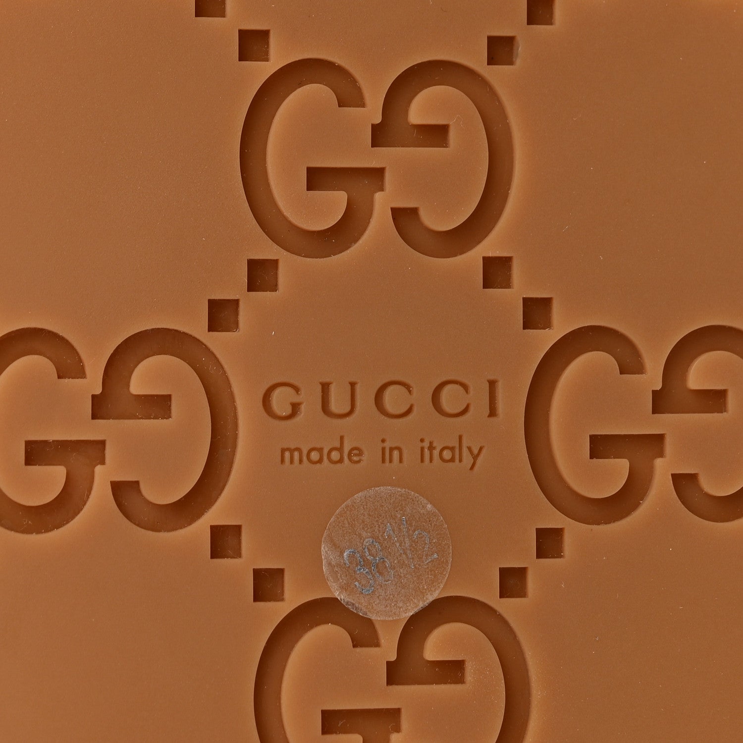 Gucci Original GG Canvas Monogram Womens GG Platform Sandals 38.5 Beige Ebony Sundial 7 of 10
