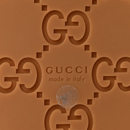 Gucci Original GG Canvas Monogram Womens GG Platform Sandals 38.5 Beige Ebony Sundial 7 of 10