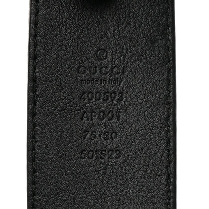 Gucci Calfskin Double G 40mm Belt 75 30 Black 3 of 5
