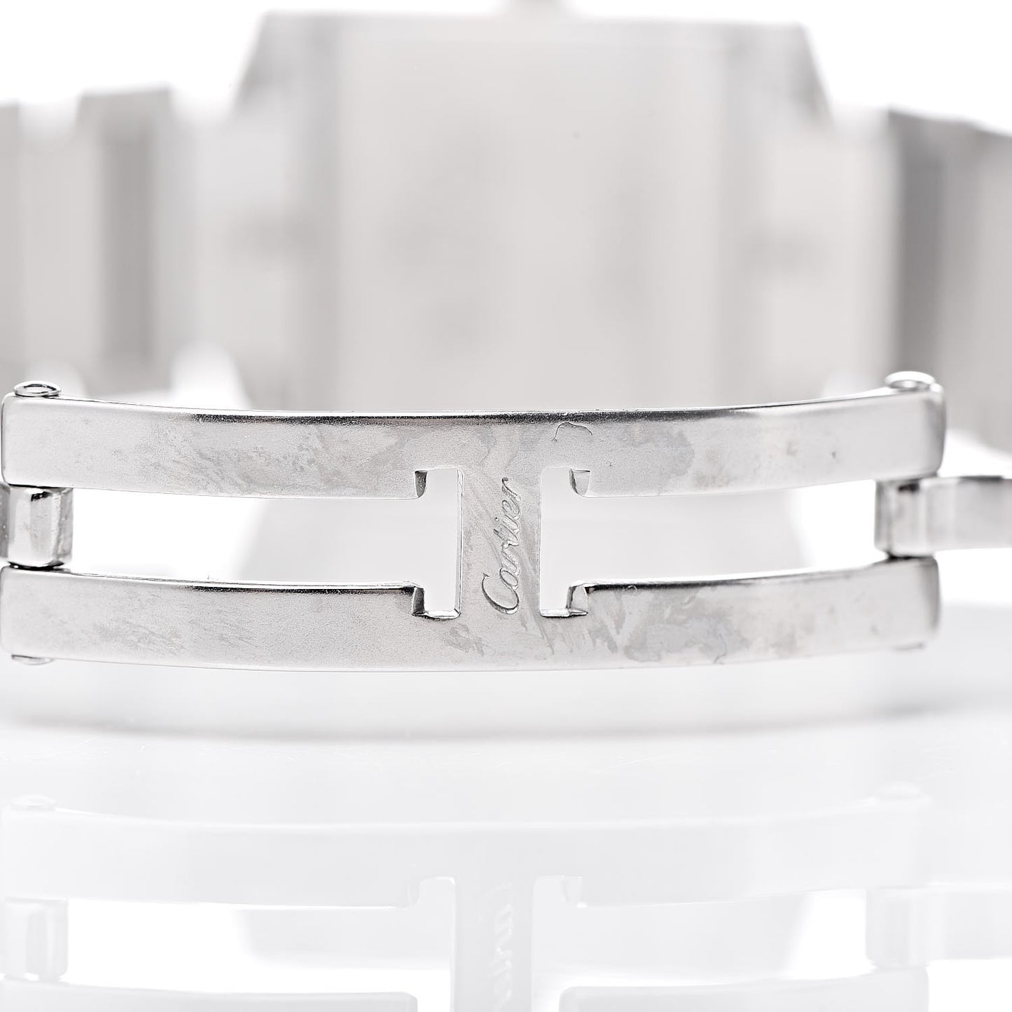 Stainless Steel 25mm Tank Francaise Quartz Watch