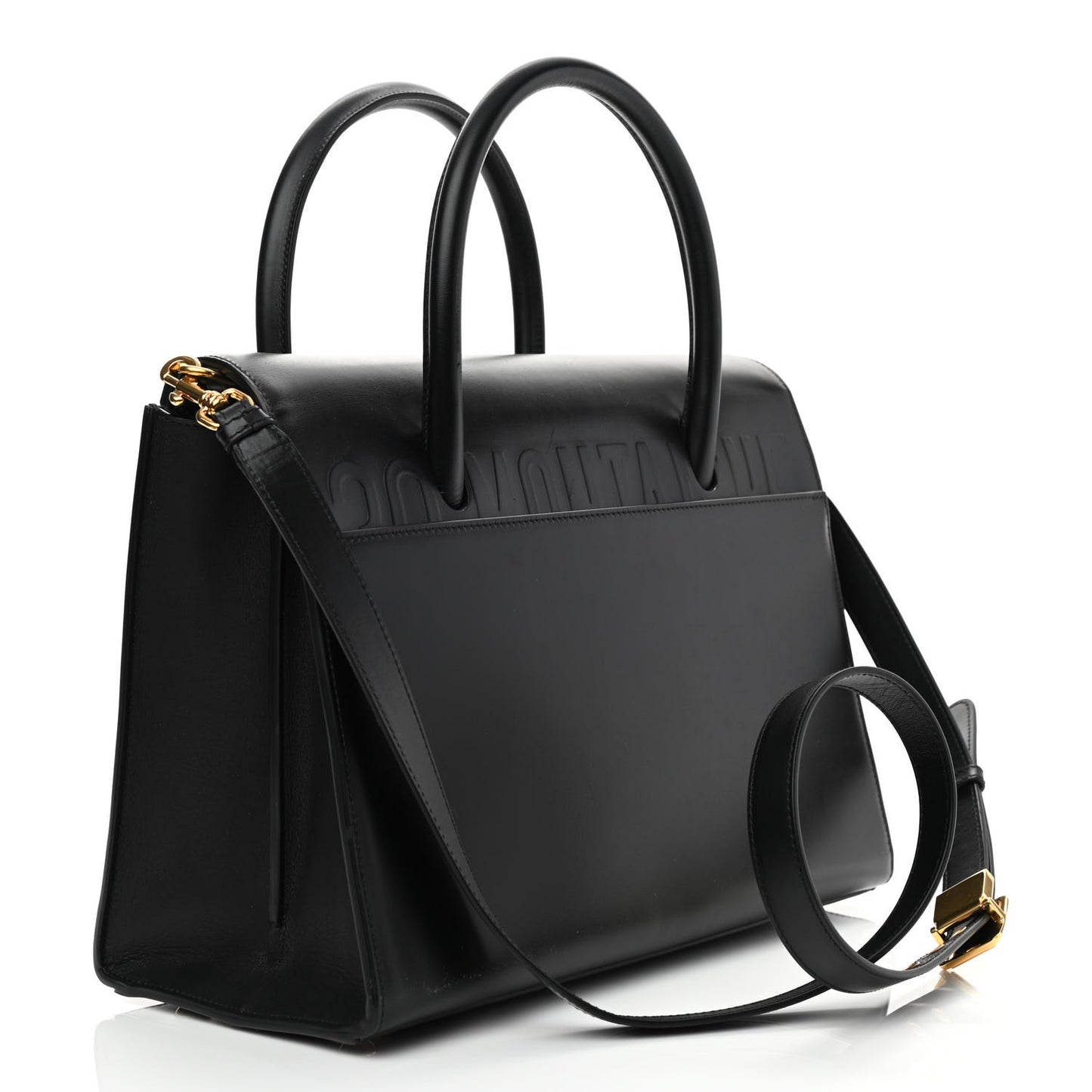 Box Calfskin Medium St. Honore Tote Black