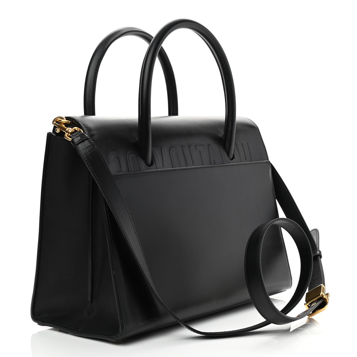 Christian Dior Box Calfskin Medium St. Honore Tote Black 3 of 10