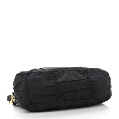 Prada Tessuto Nylon Gaufre Shopping Satchel Black 3 of 9
