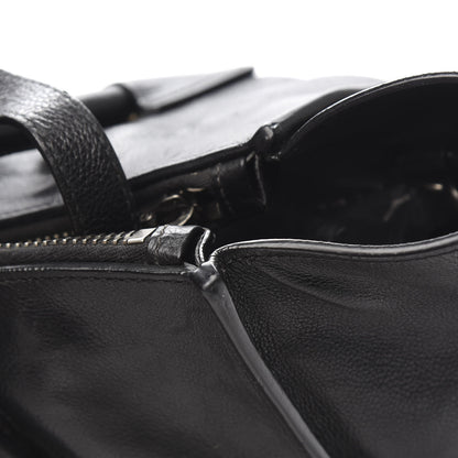 Prada Glace Calf Twin Pocket Tote Black 13 of 14