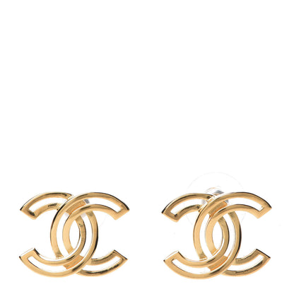 Chanel Metal Obazine CC Earrings Gold 1 of 5