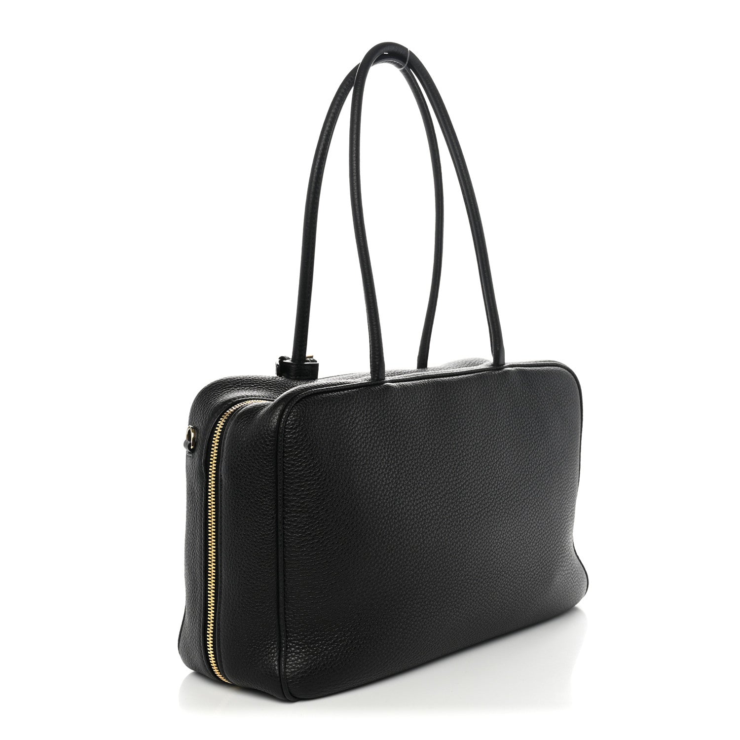 Prada Vitello Daino Large Top Handle Bag Black 3 of 11