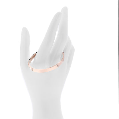 Hermes 18K Rose Gold Diamond PM H D'Ancre Bracelet SH 2 of 5