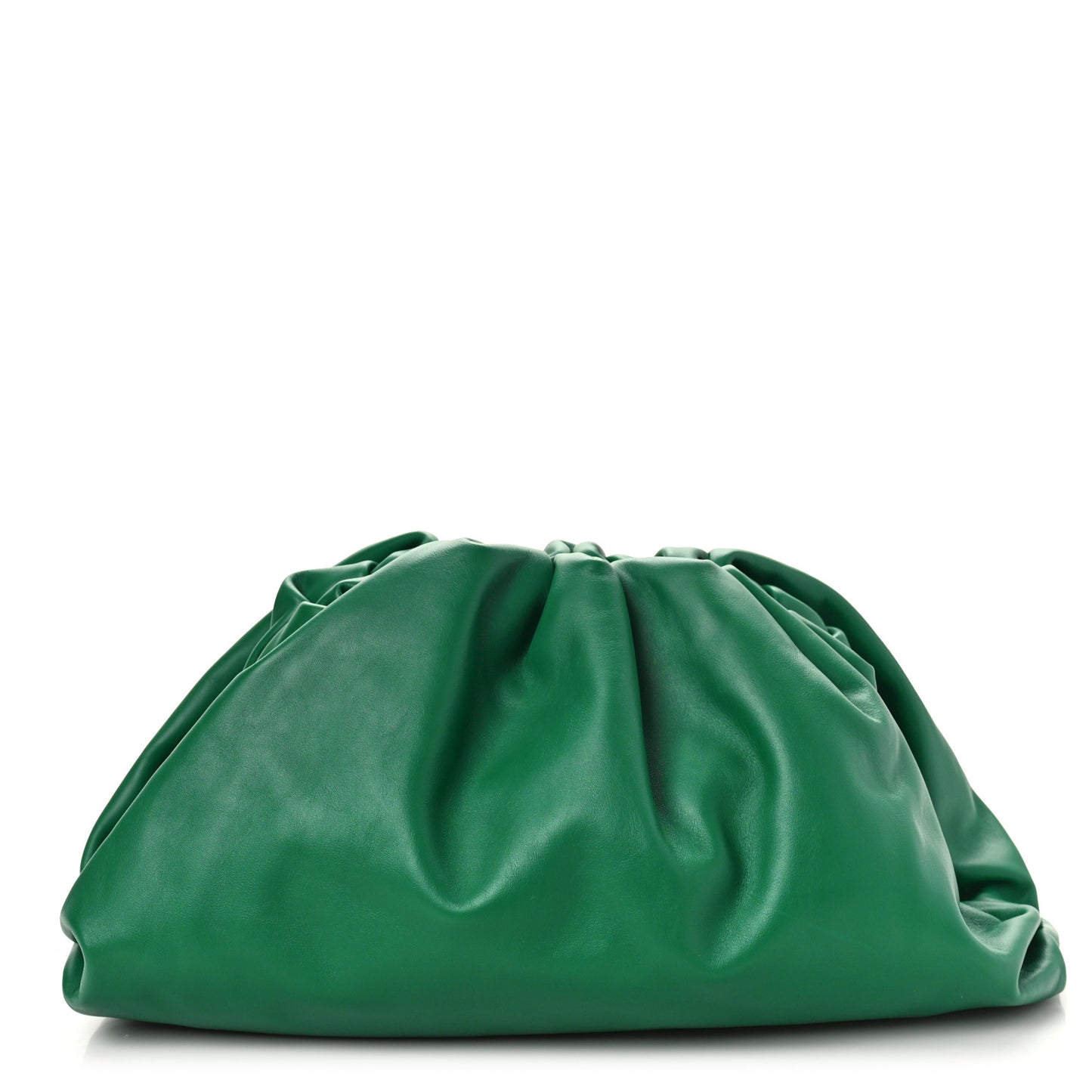 Smooth Butter Calf The Pouch Oversized Clutch Racing Green