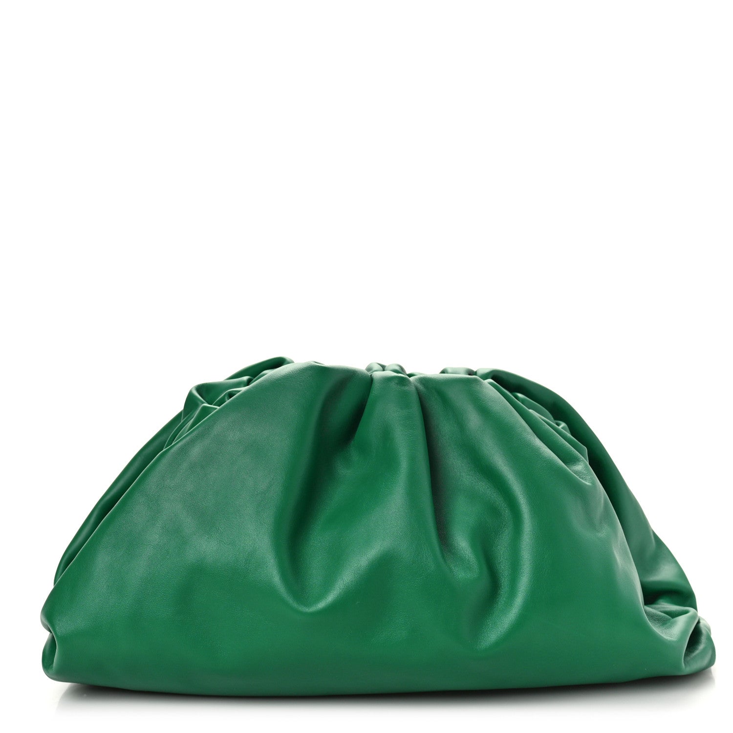 Bottega Veneta Smooth Butter Calf The Pouch Oversized Clutch Racing Green 2 of 9