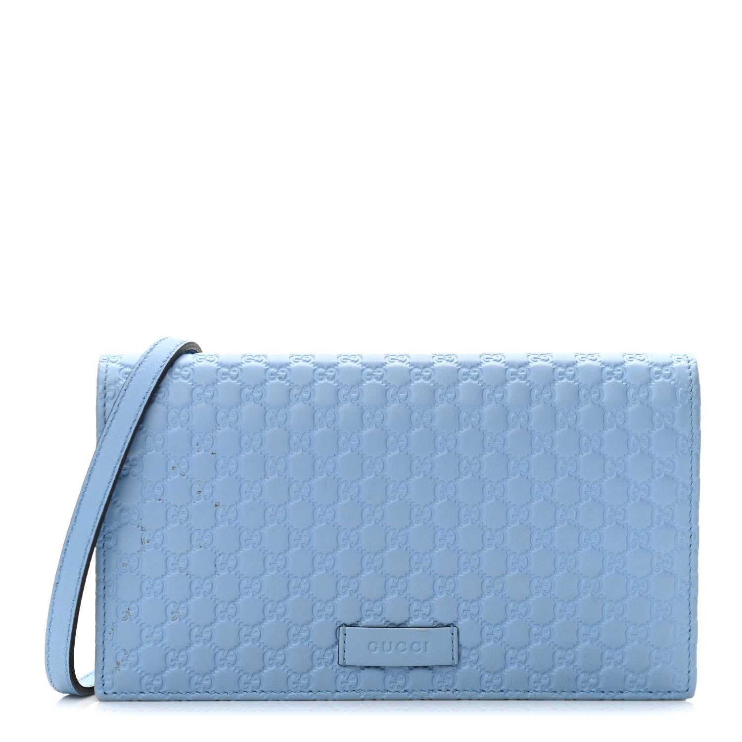 Gucci Microguccissima Crossbody Wallet Mineral Blue 1 of 12