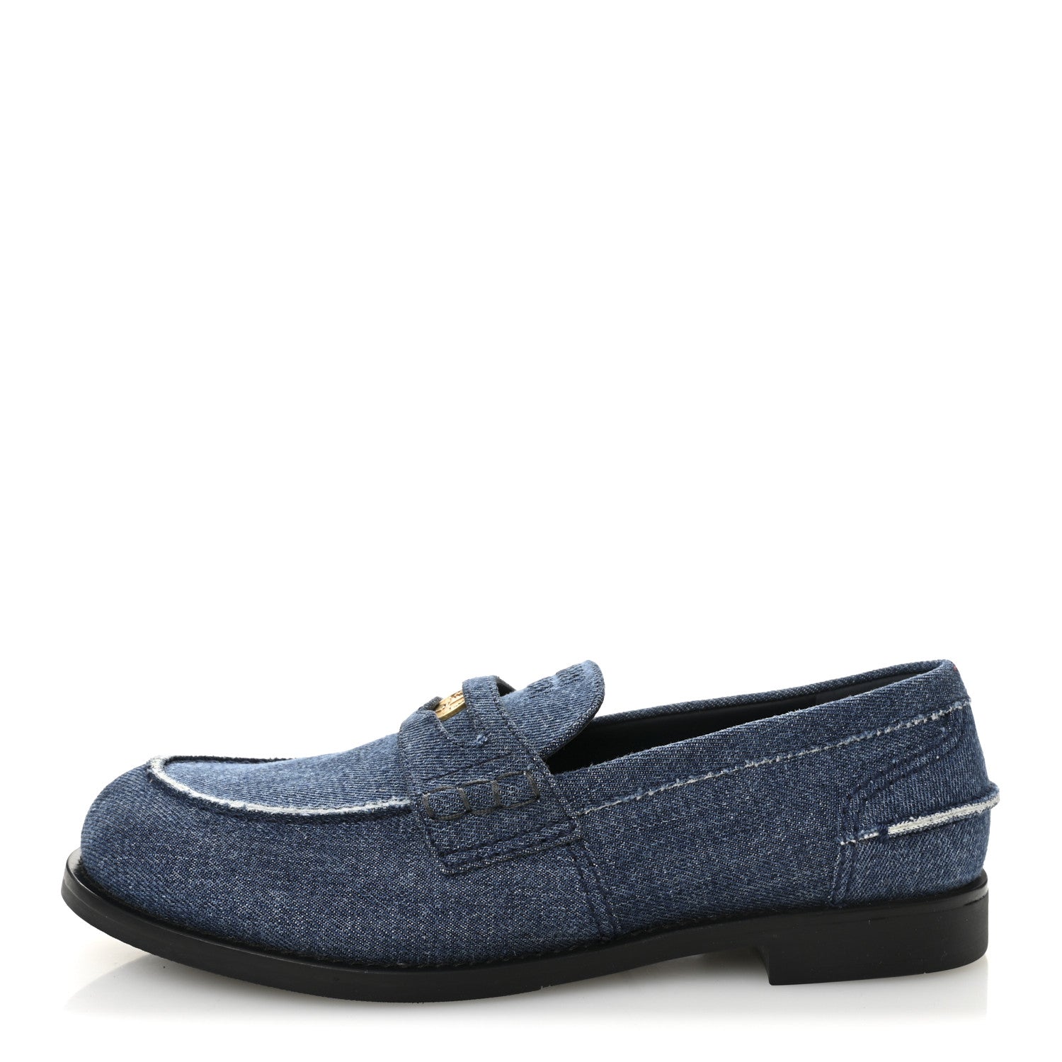 Miu Miu Denim Penny Loafer 40 Denim 1 of 9
