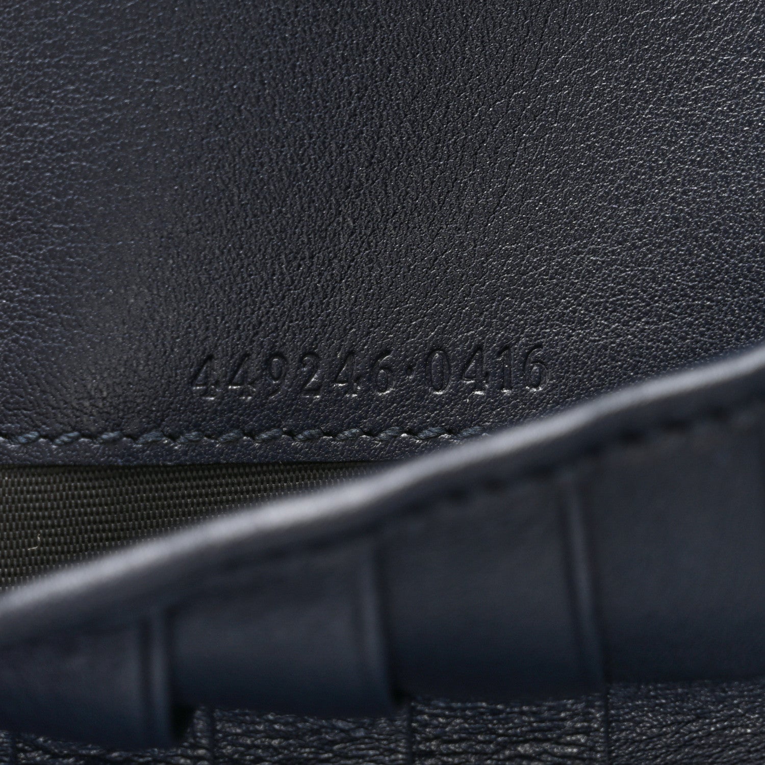 Gucci Microguccissima Zip Around Top Handle Travel Wallet Navy 9 of 14