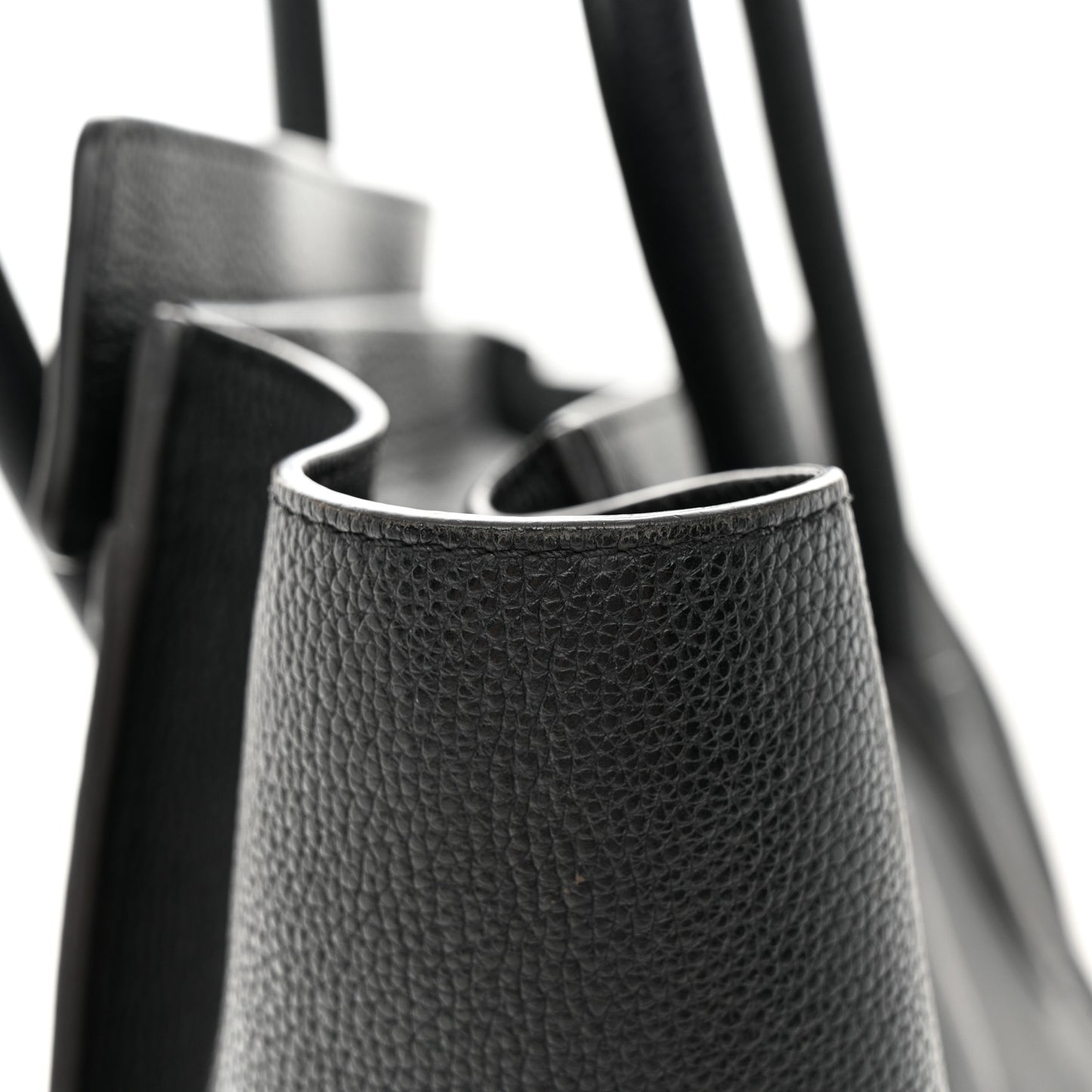 Drummed Calfskin Mini Luggage Black