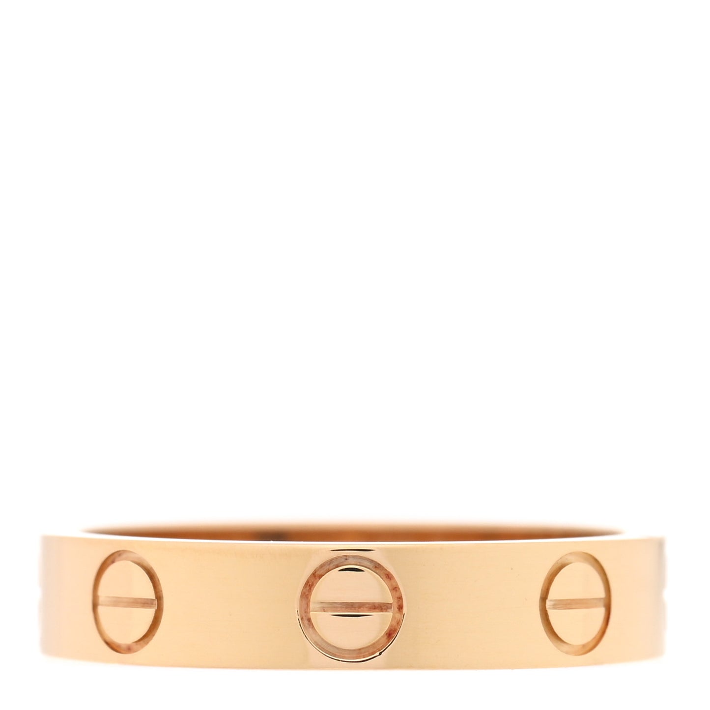 18K Yellow Gold 3.5mm LOVE Wedding Band Ring 49 4.75