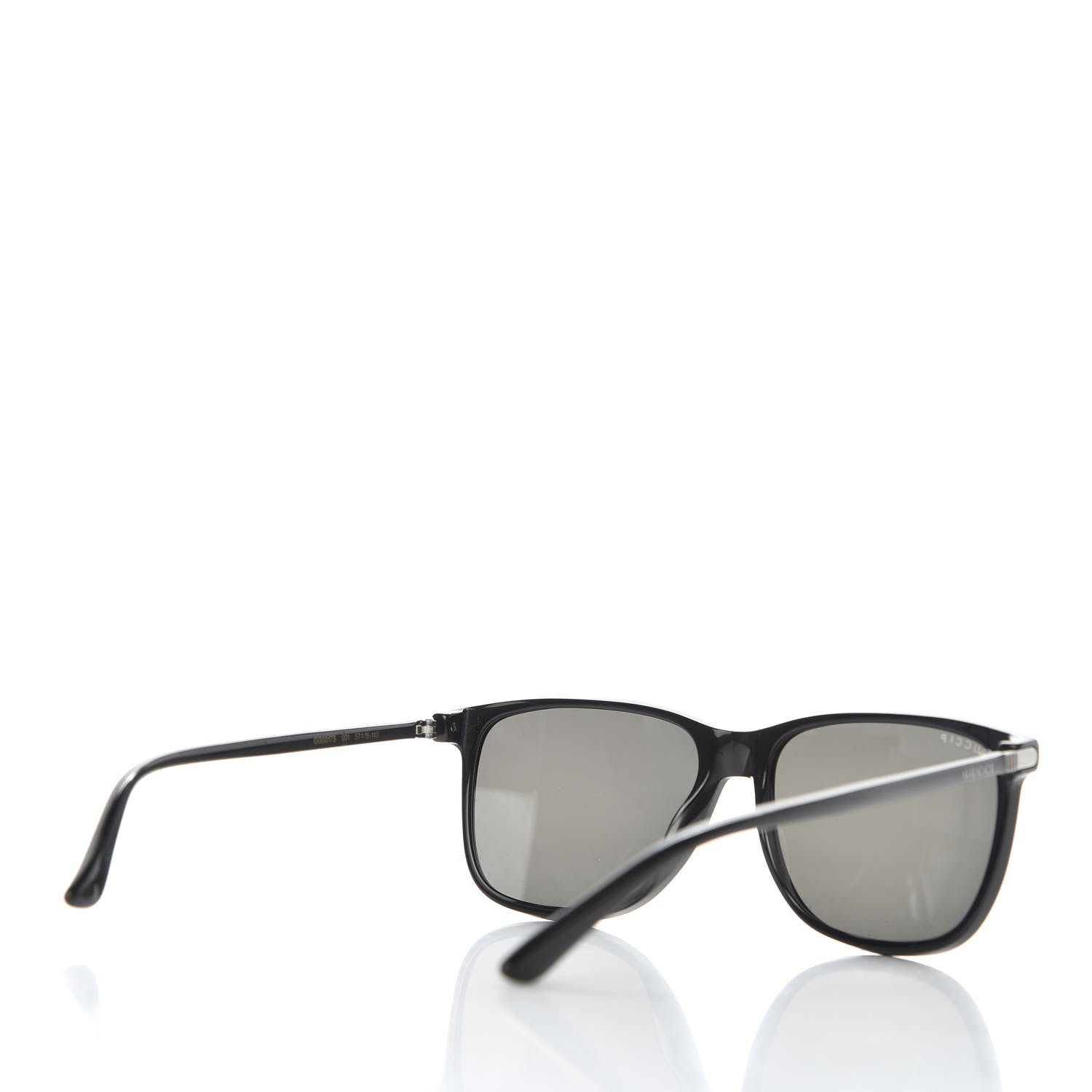 Gucci Square Frame GG0017S Sunglasses Black Grey 4 of 7