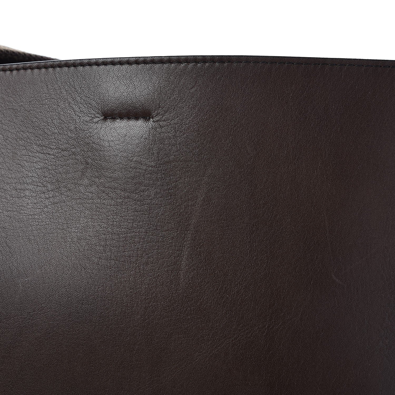 Celine Supersoft Calfskin Sangle Bucket Bag Wood 8 of 8