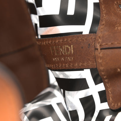 Fendi TPU FF Vitello Aura F is Fendi Grande Mon Tresor Bucket Bag Black Cuoio 6 of 10