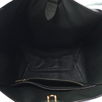 Celine Smooth Calfskin Small Sangle Bucket Bag Dark Forest 4 of 5