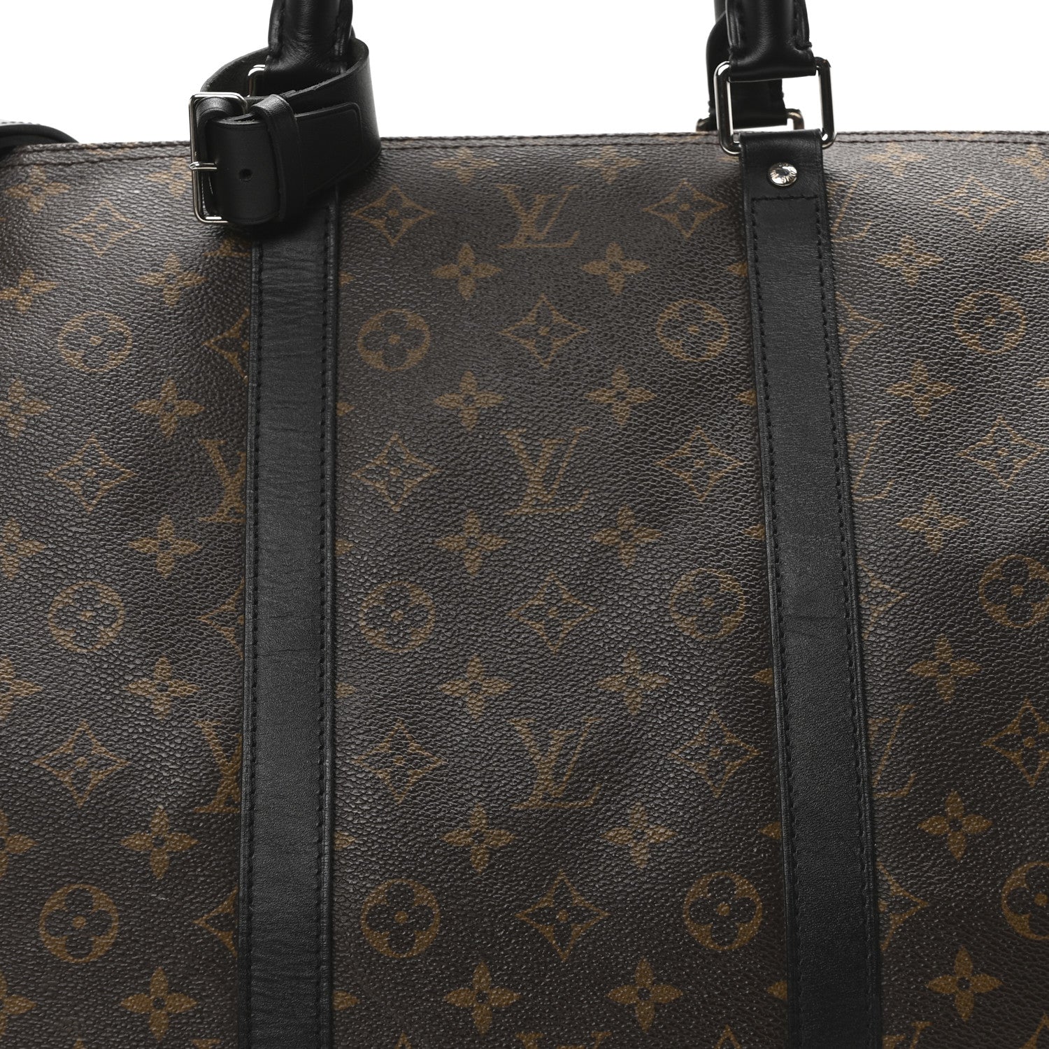Louis Vuitton Monogram Macassar Keepall Bandouliere 55 6 of 8